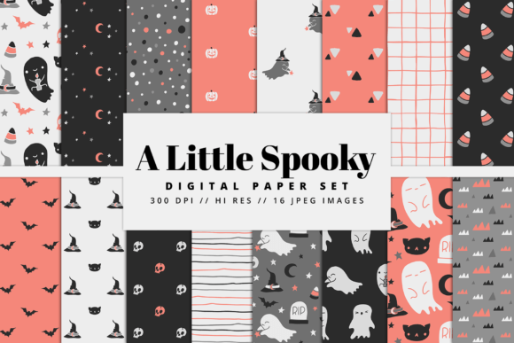 A Little Spooky Digital Paper Set