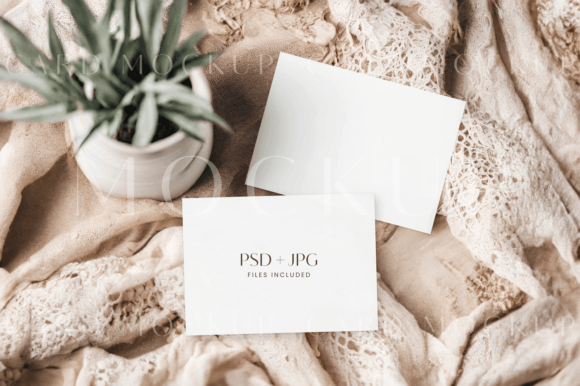 Double Sided Card Mockup Wedding Invite: A Versatile Tool for Stunning Stationery Displays