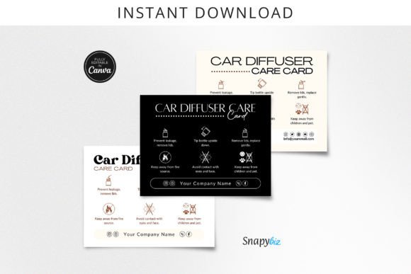 Editable Car Diffuser Care Guide Canva: A Practical Tool for Enhancing Brand and Product Value