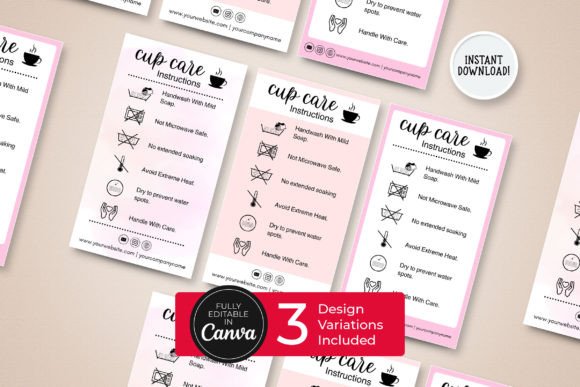 Editable Cup Care Card Template: A Simple Way to Elevate Your Cupcake Experience