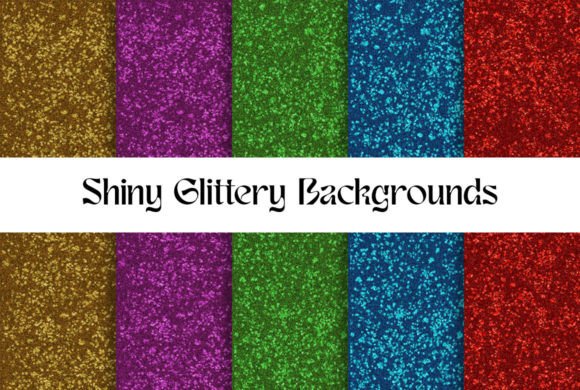 Enhance Your Designs with 5 Glittery Texture Backgrounds
