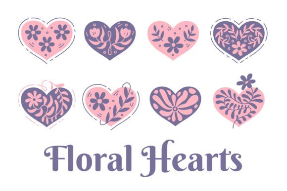 Floral Hearts: A Versatile Design Bundle for Romantic and Elegant Creations