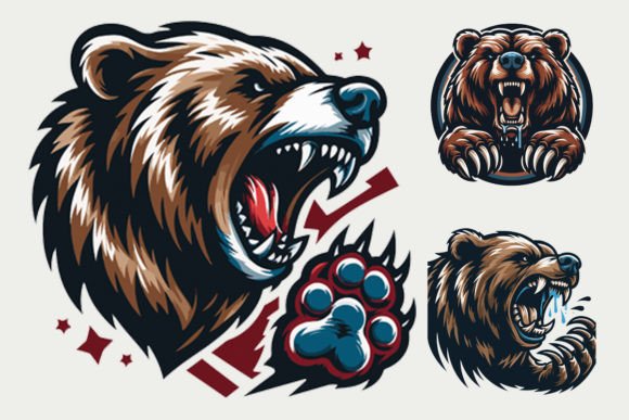 Growling Bear Logo Vector: A Powerful Symbol for Modern Design Needs