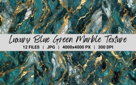 Luxury Emerald Green Gold Marble Texture