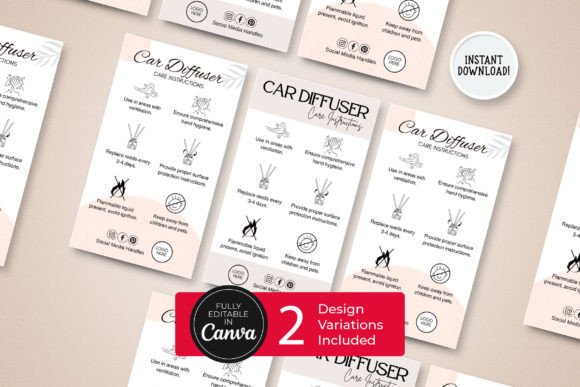 Printable Car Diffuser Care Guide: The Ultimate Canva Template for a Luxurious Scent Experience
