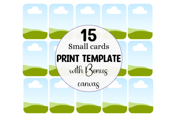 Small Playing Card Canva Print Template